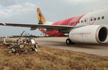 Air India Express flight hits electric pole at Vijayawada airport, Passengers safe